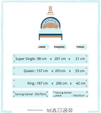 (Lab Tested by SIRIM) CADAR 100% COTTON Dhowha Pure - King | Queen | Super Single - Getah Keliling - dhowha